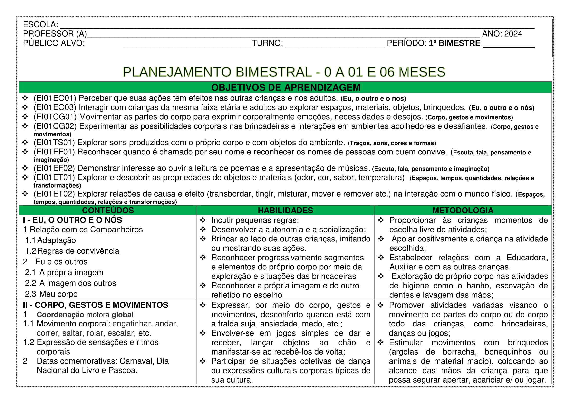 PLANEJAMENTO 1 BIMESTRE - 0 A 01 E 06 MESES-1